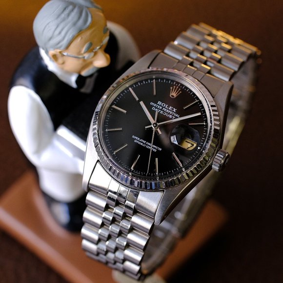 Rolex Datejust Factory Black Dial 36mm Watch - Picture 5 of 6